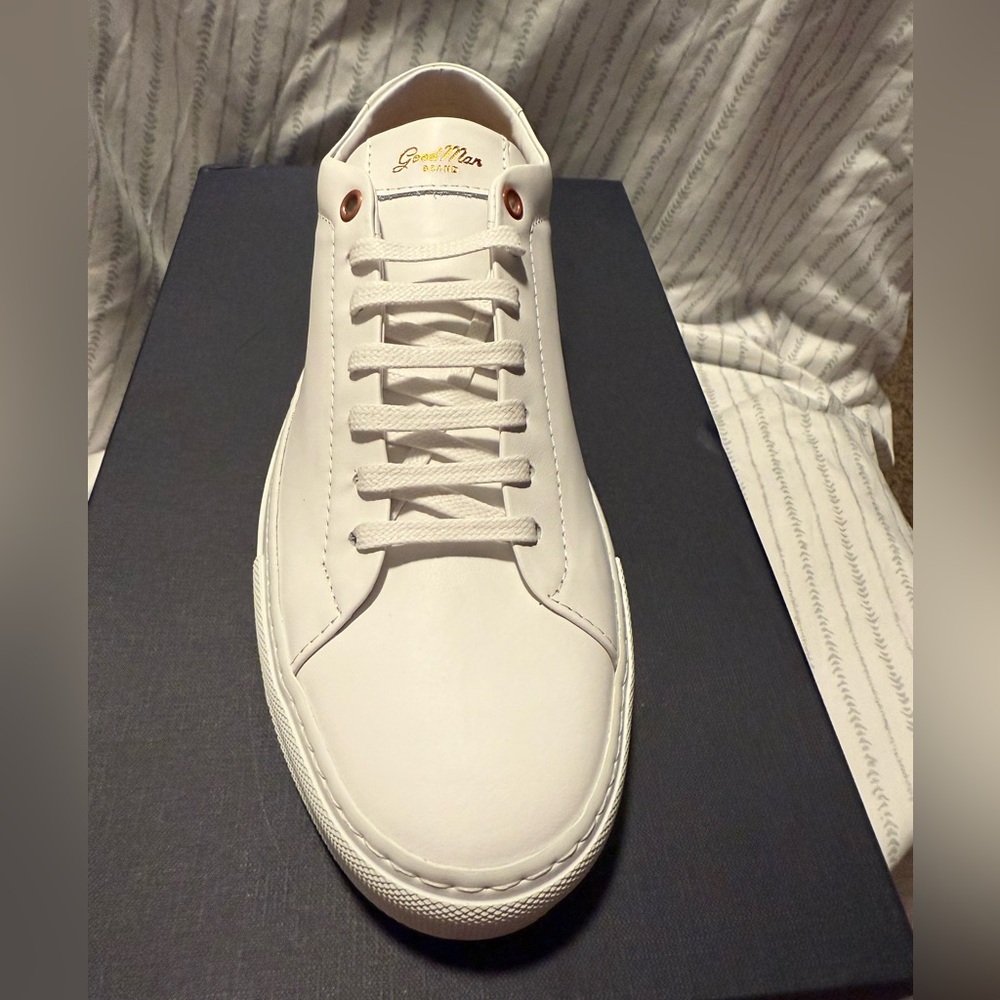 Good Man Brand New White Leather Sneakers